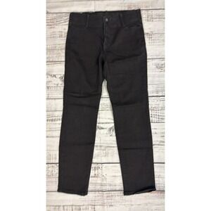 Nine West Womens Straight Leg Jeans Black Size 12 Solid Stretch Denim Pants